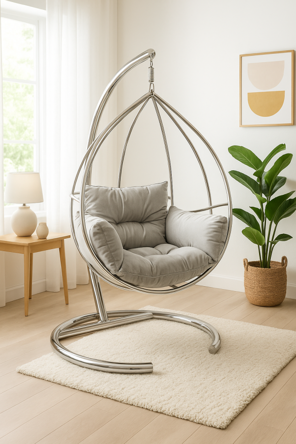 Balancelle suspendue Cocoon – Fauteuil design de jardin – Image 6
